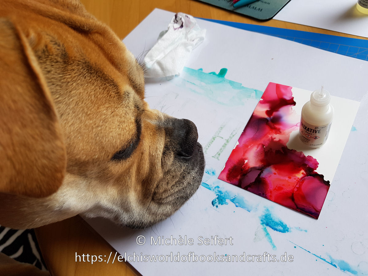 Alcohol Inks - May - Old English Bulldogge