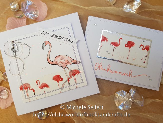 Alexandra Renke - Washi Tape - Flamingos - Steckenpferdchen - Flamingo