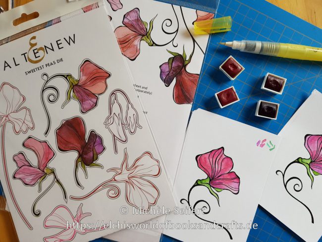 Altenew – Sweetest Peas – Aquarell – 1200 Pixel Altenew - Sweetest Peas - Stamp and Die Set