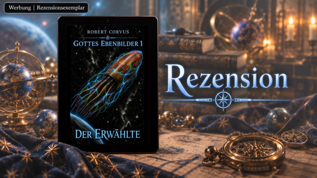 Banner – Gottes Ebenbilder #1 – Der Erwählte – Robert Corvus – Rezension