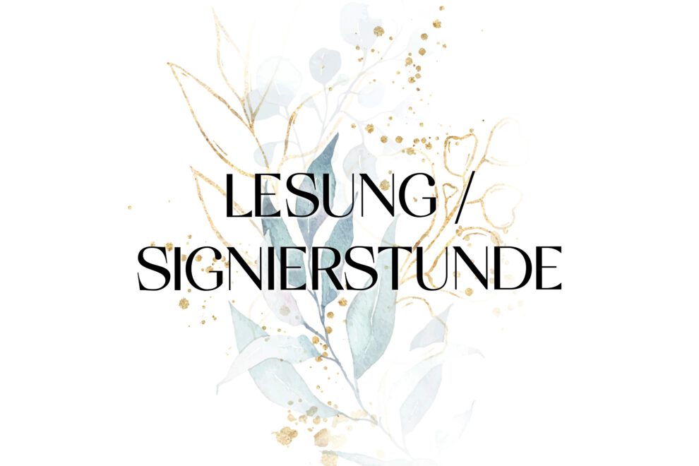Banner – Lesung – Signierstunde