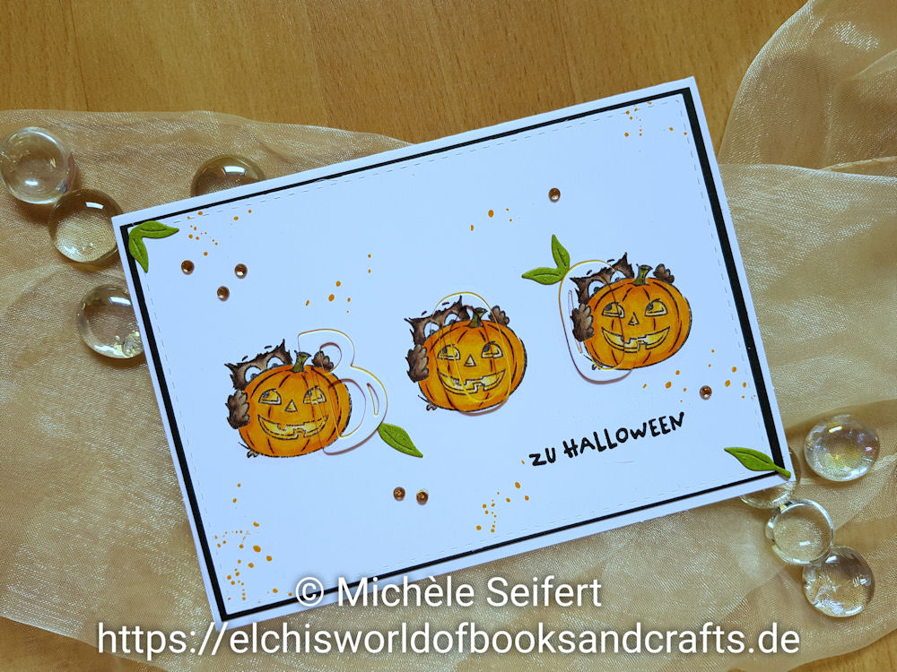 Stampin' Up! - SU - Eulenfest - Altenew - Brush Alpha - 4enScrap - Feuilles d'Eté - Halloween - Grusskarte - Eclipse-Technik