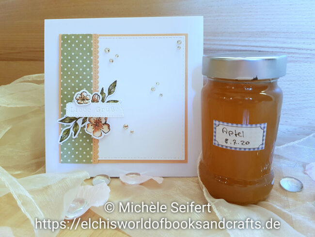 Stampin' Up! - Frei wie ein Vogel - Comptoir du Scrap – Etiquettes modulables - Charlie und Paulchen – Banner Text - Blumengruß - Grußkarte