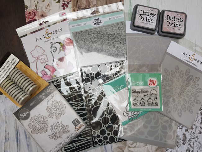 Card Making Haul – Neuzugänge – Februar 2019 Card Making Haul | Neuzugänge | Distress Oxide | Stencils | Altenew | Avery Elle | Neat and Tangled | Craft Emotions | Sizzix