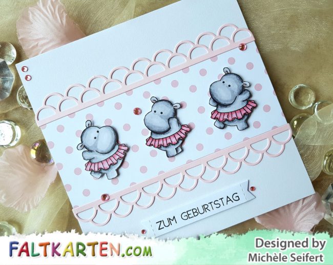 Clearly Besotted – Twinkle Toes – Wasserzeichen 1 – 1200 Clearly Besotted - Twinkle Toes - Copics - Geburtstagskarte - Kindergeburtstag - Faltkarten.com - babypink