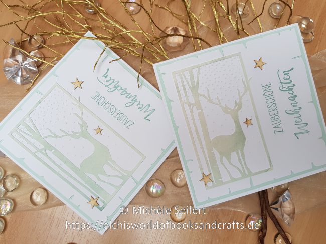 Creative Depot – Adventskalender #7 – Karten Birke Hirsch mint – mit Wasserzeichen