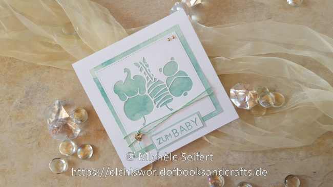 Creative Depot – Baby Tiere – Aquarell türkis – Wasserzeichen