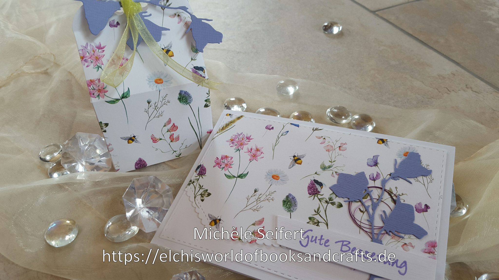 Creative Depot-Designpapier Wildblumen-Box und Karte-Wasserzeichen