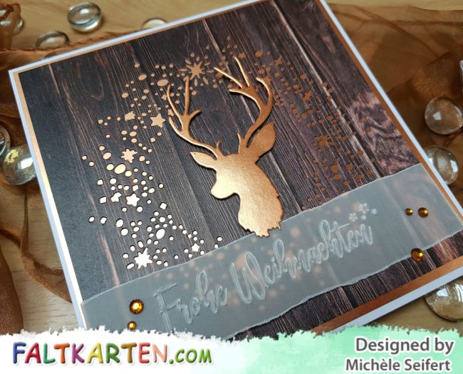 Creative Depot – Hirschkopf kupfer Holz – Wasserzeichen 3 – 1200 Pixel Creative Depot - Hirschkopf - Sizzix - Tim Holtz - Snowy Stars - Faltkarten.com - Design-Papier - Wooden - Holzoptik - kupfer - Papierstücke - Weihnachten - Karte