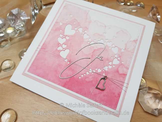 Creative Depot – Ja – Aquarell rosa – Steckenpferdchen offenes Herz – Wasserzeichen