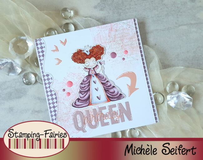 DT Stamping Fairies – Stamping Bella – Oddball – Queen of hearts – #1 – 1000