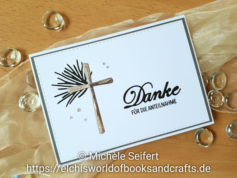 Danksagungen Trauer - Anteilnahme - Stampin' Up! - SU - Kreuz der Hoffnung - 4enScrap - Papyrus - Kulricke - Danke - Danipeuss - Vielen Dank - Danksagungskarte