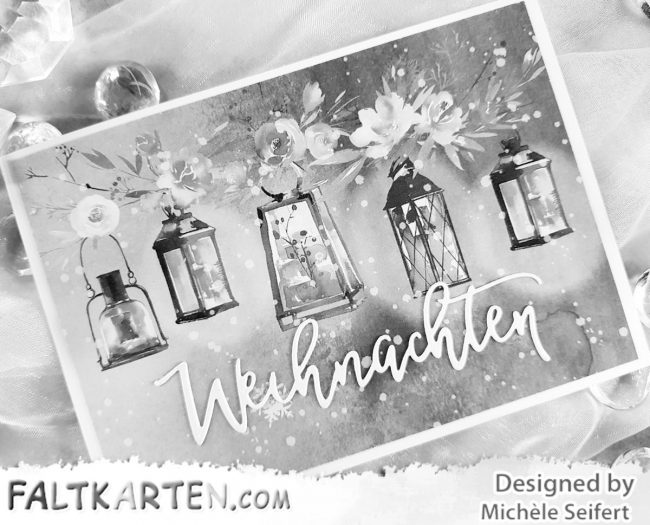 Faltkarten.com - Design-Papier - Zauberwald - Laternen - Creative Depot - Weihnachten - Karte