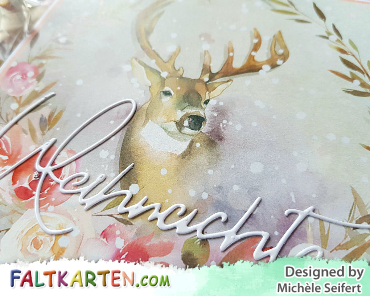 Faltkarten.com - Design-Papier - Zauberwald - Hirsch - Creative Depot - Weihnachten - Karte