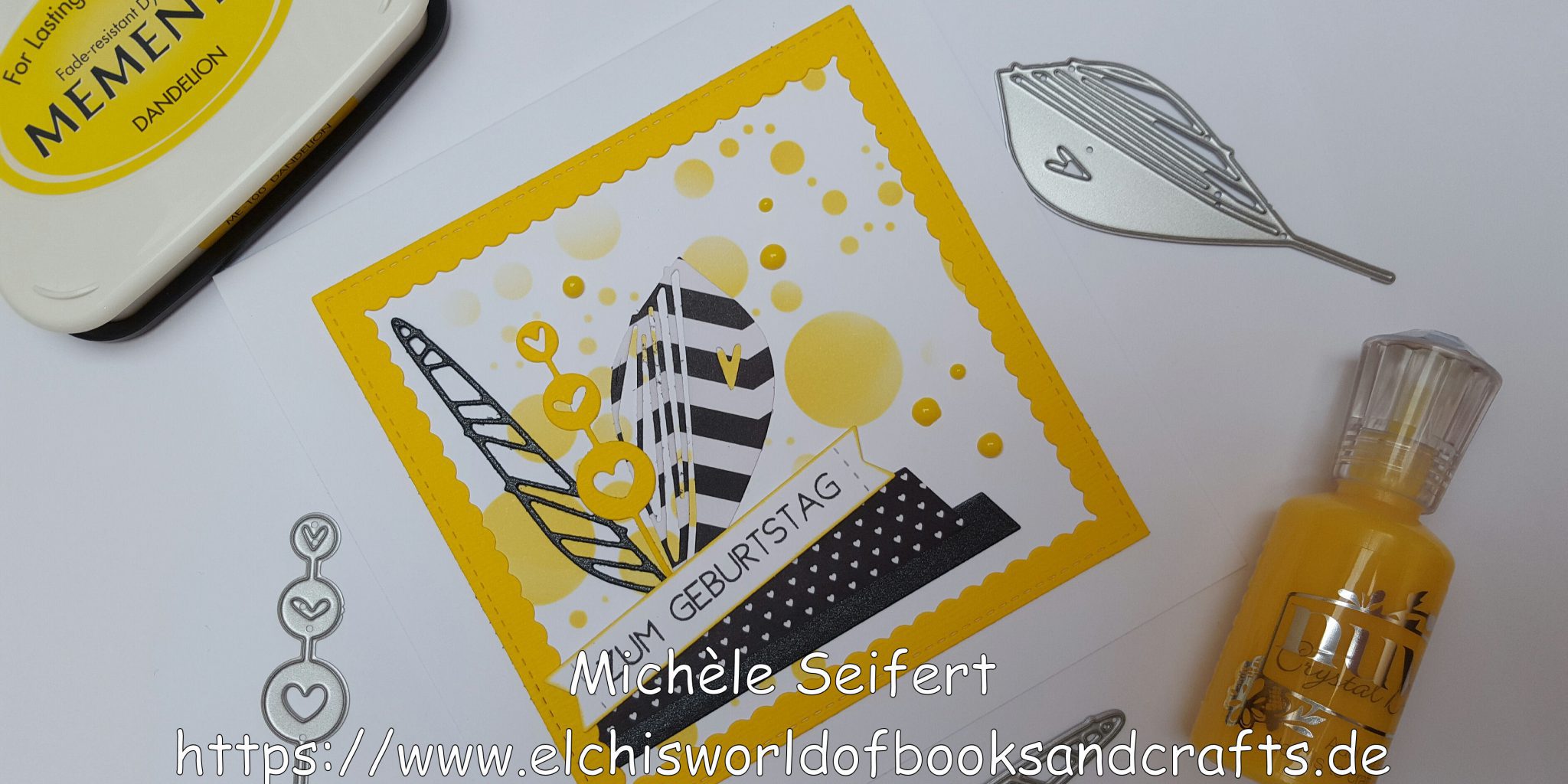 Kartino – Gummiapan Blätter – gelb – schwarz – Bild 1 – mit Wasserzeichen