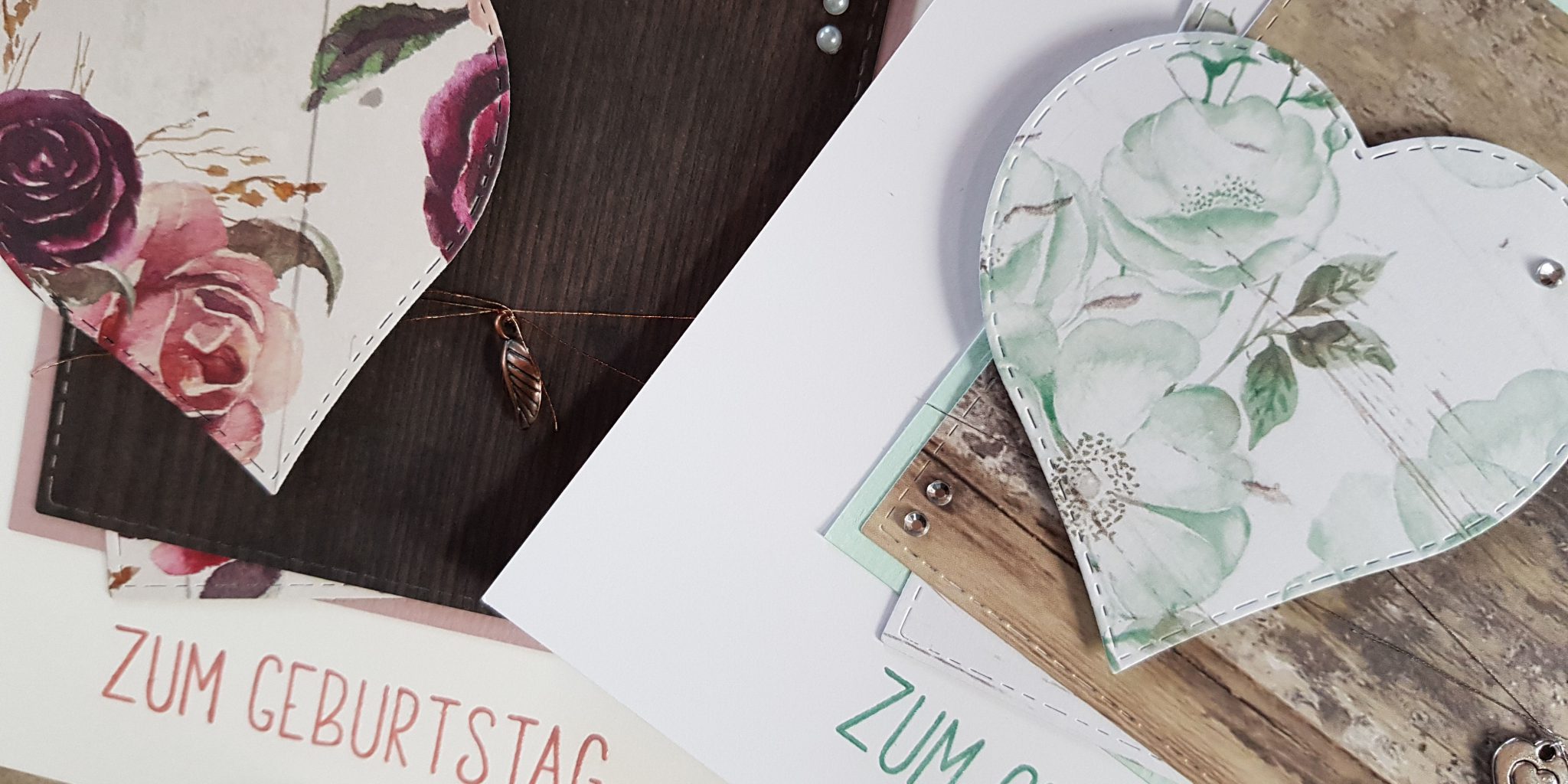 Kartino – Herzblumen – Zum Geburtstag – Ansicht 1 – Wasserzeichen