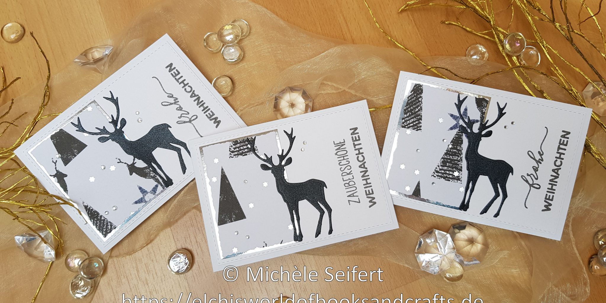 Kartino – Schwarze Hirsche – Wasserzeichen