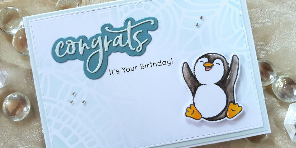 Kulricke - Hurra Felix - Picket Fence Studios - Congrats - Studio Light - Geburtstagskarte - Birthday Card