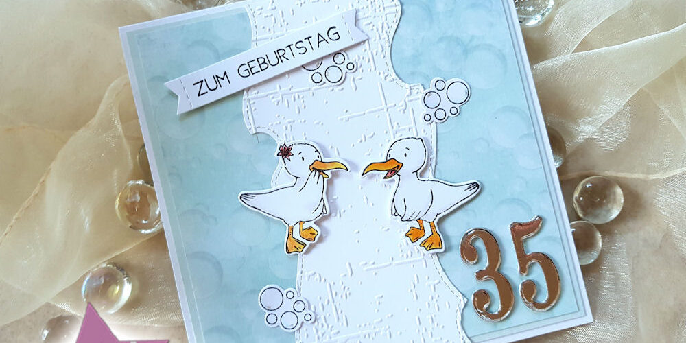 Kulricke Möwen 35 – Wasserzeichen 1 – 1000 Kulricke - Moin Möve - Geburtstagskarte - maritim