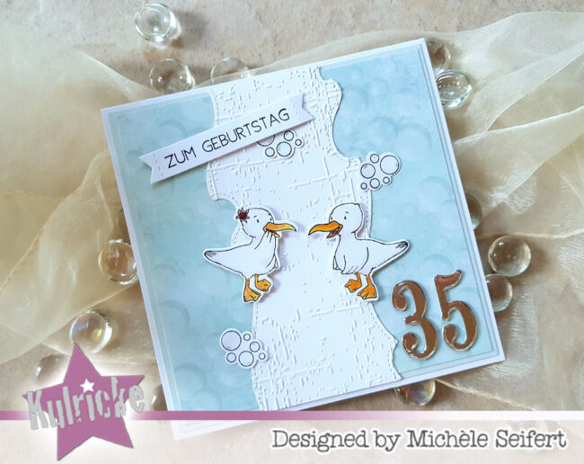 Kulricke Möwen 35 – Wasserzeichen 1 – 1000 Kulricke - Moin Möve - Geburtstagskarte - maritim