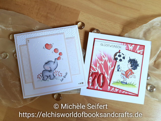 LOTV – Baby und Fussball – Wasserzeichen 1 – 1000 LOTV - Lili of the Valley - Blowing Bubbles - Super Striker - Babykarte - Babycard - Geburtstagskarte - Birthdaycard