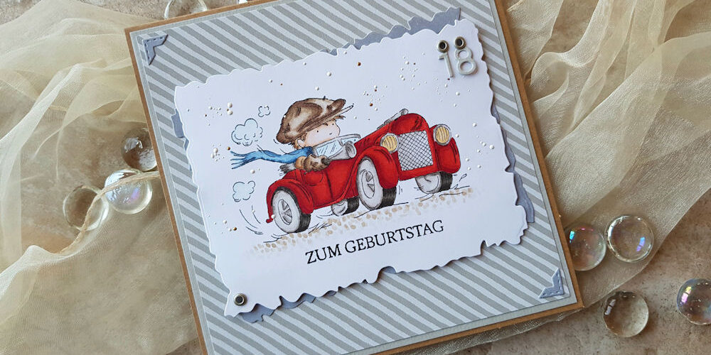 Lili of the Valley - LOTV - Toot Toot - Geburtstagskarte