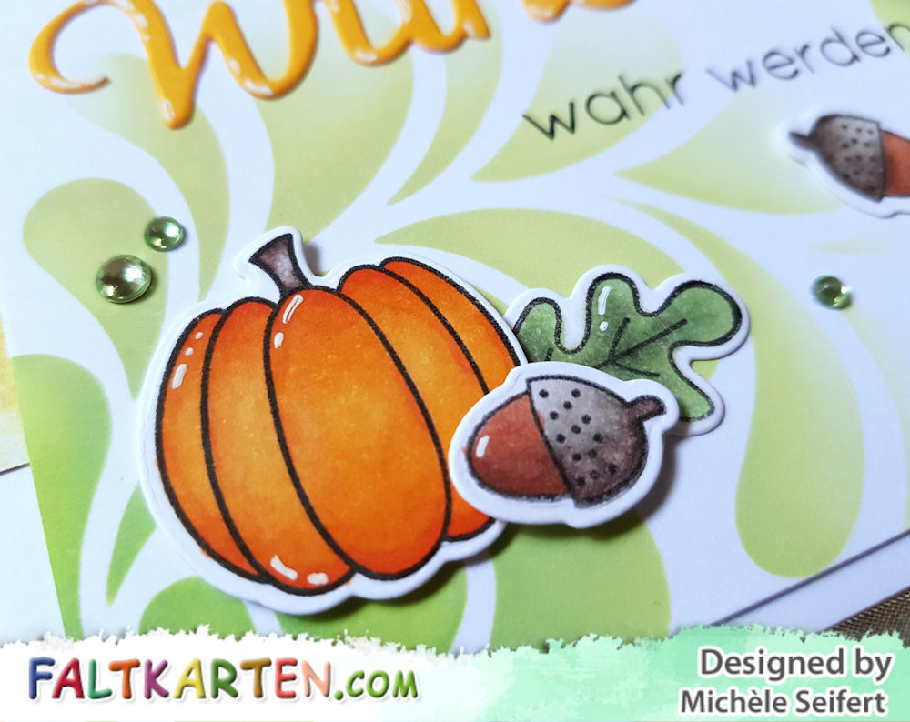 Lawn Fawn - Thankful Mice - MFT - Fall Friends - Karten-Kunst - Riesige beste Wünsche - Grusskarte