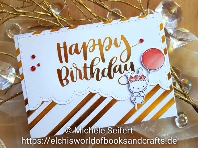 MFT – Birthday Buds – Hotfoil – Wasserzeichen 1 – 1000 My Favorite Things - MFT - Birthday Buds - Die-Namics - Impressive Happy Birthday - Hotfoil - GoPress and Foil - Geburtstagskarte