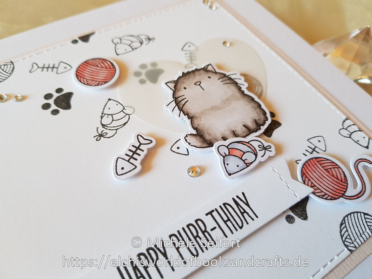 MFT - Cool Cat - I Knead You - Birthdaycard - Geburtstagskarte - Katze - Copics