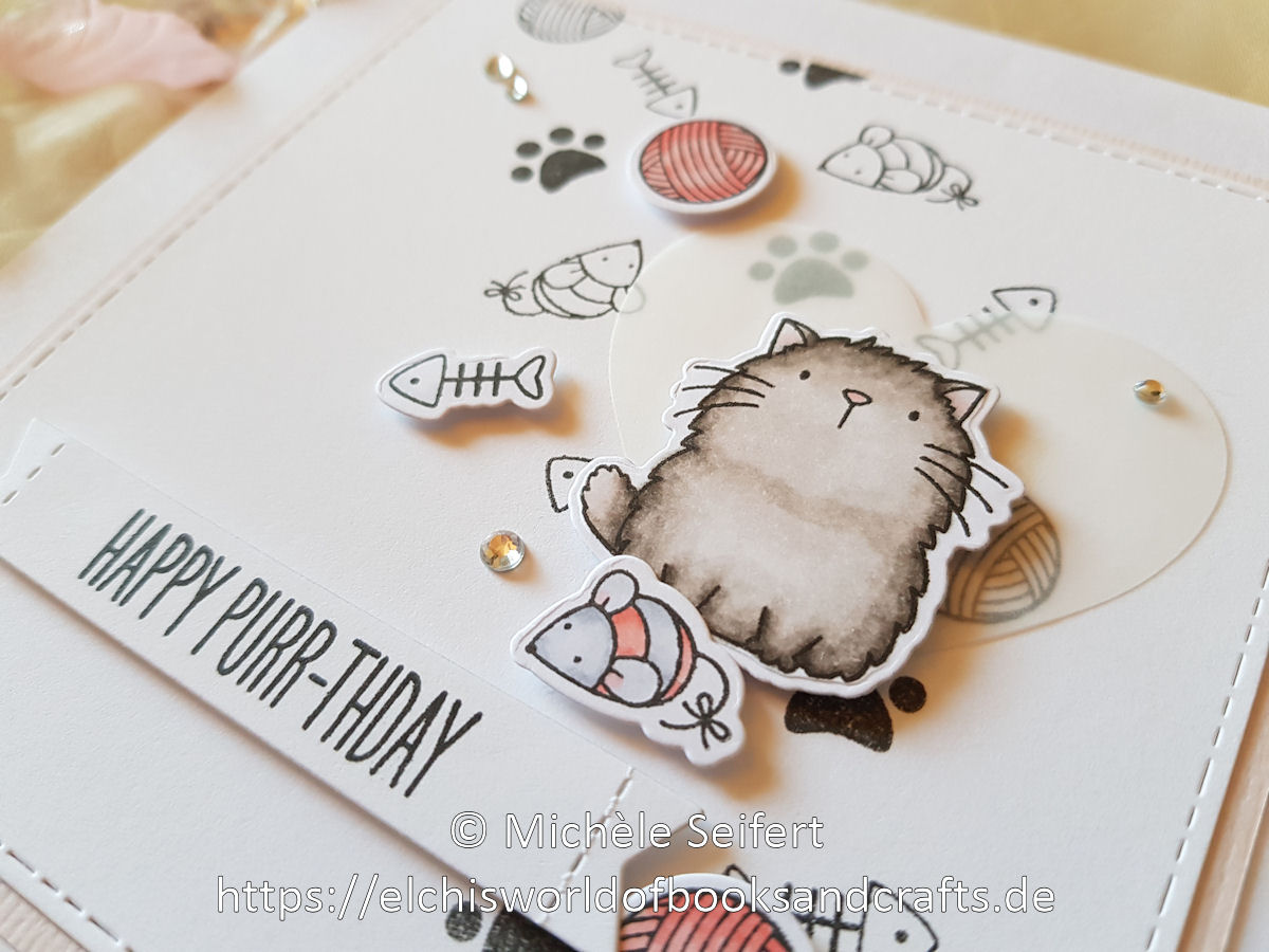 MFT - Cool Cat - I Knead You - Birthdaycard - Geburtstagskarte - Katze - Copics