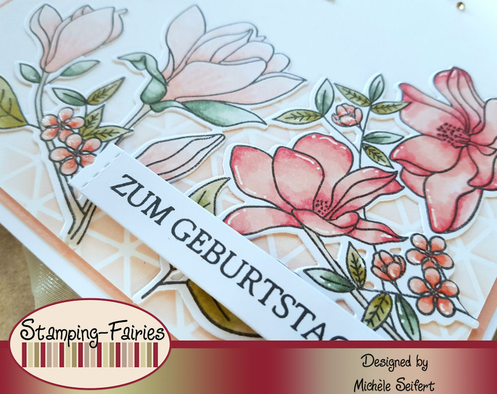 My Favorite Things - MFT - Floral Focus - Geometric Grid - Rayher Zahlen groß - Geburtstagskarte - Birthday Card