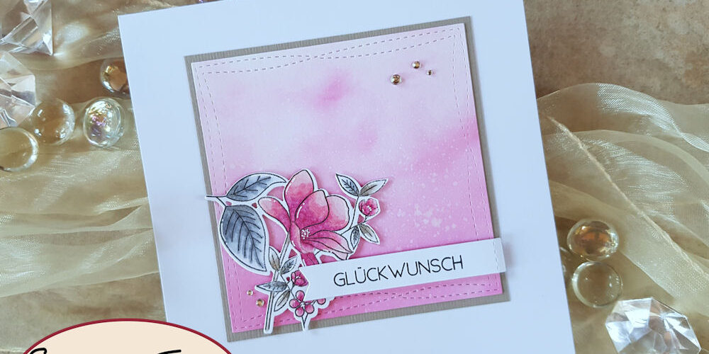MFT – Floral Focus pink – Elchi 1 – 1000 MFT - My Favorite Things - Floral Focus - Geburtstagskarte - Birthday Card - Grusskarte