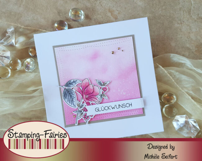 MFT – Floral Focus pink – Elchi 1 – 1000 MFT - My Favorite Things - Floral Focus - Geburtstagskarte - Birthday Card - Grusskarte