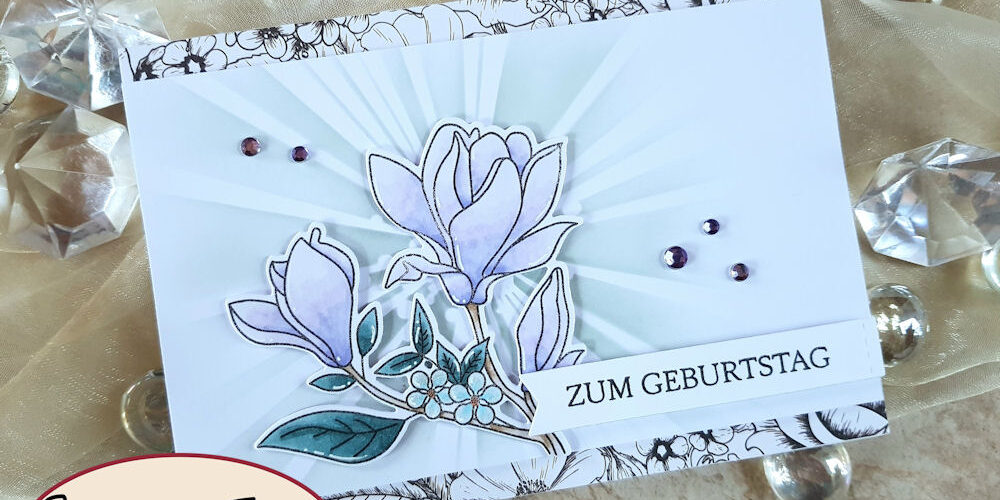 MFT – Floral Focus – violett – Elchi 1 – 1000 My Favorite Things - MFT - Floral Focus - Geburtstagskarte - Birthday Card