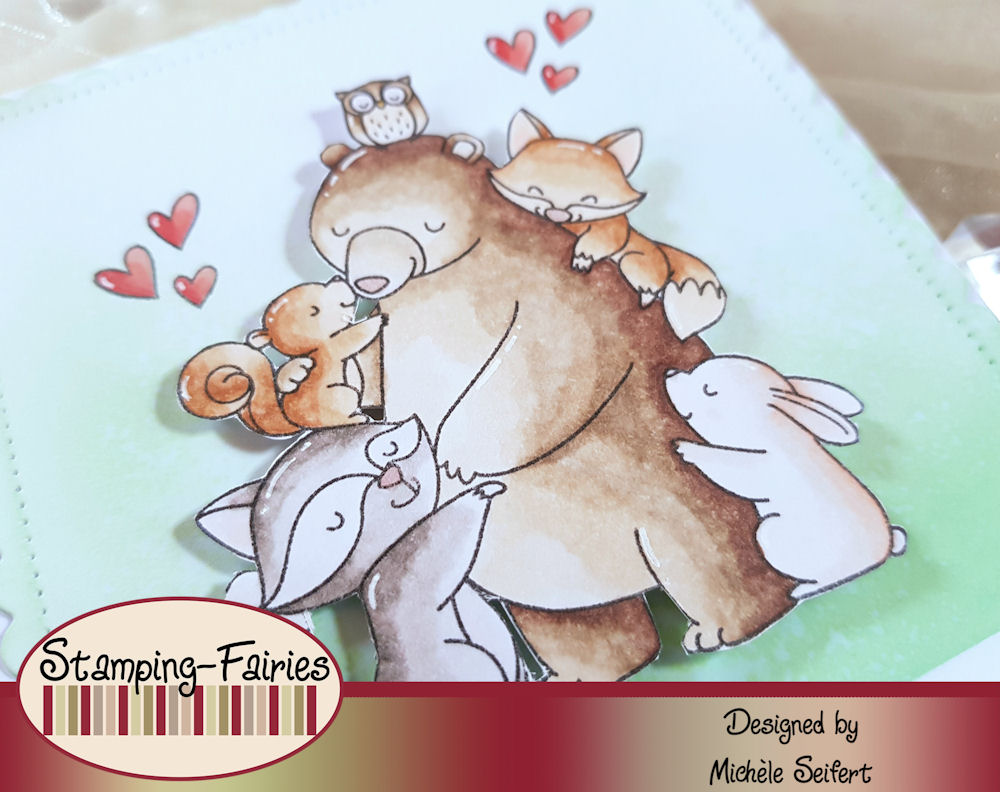 My Favorite Things - MFT - Hug It Out - DaniPeuss - Folg deinem Herzen - Freundschaft - Grusskarte