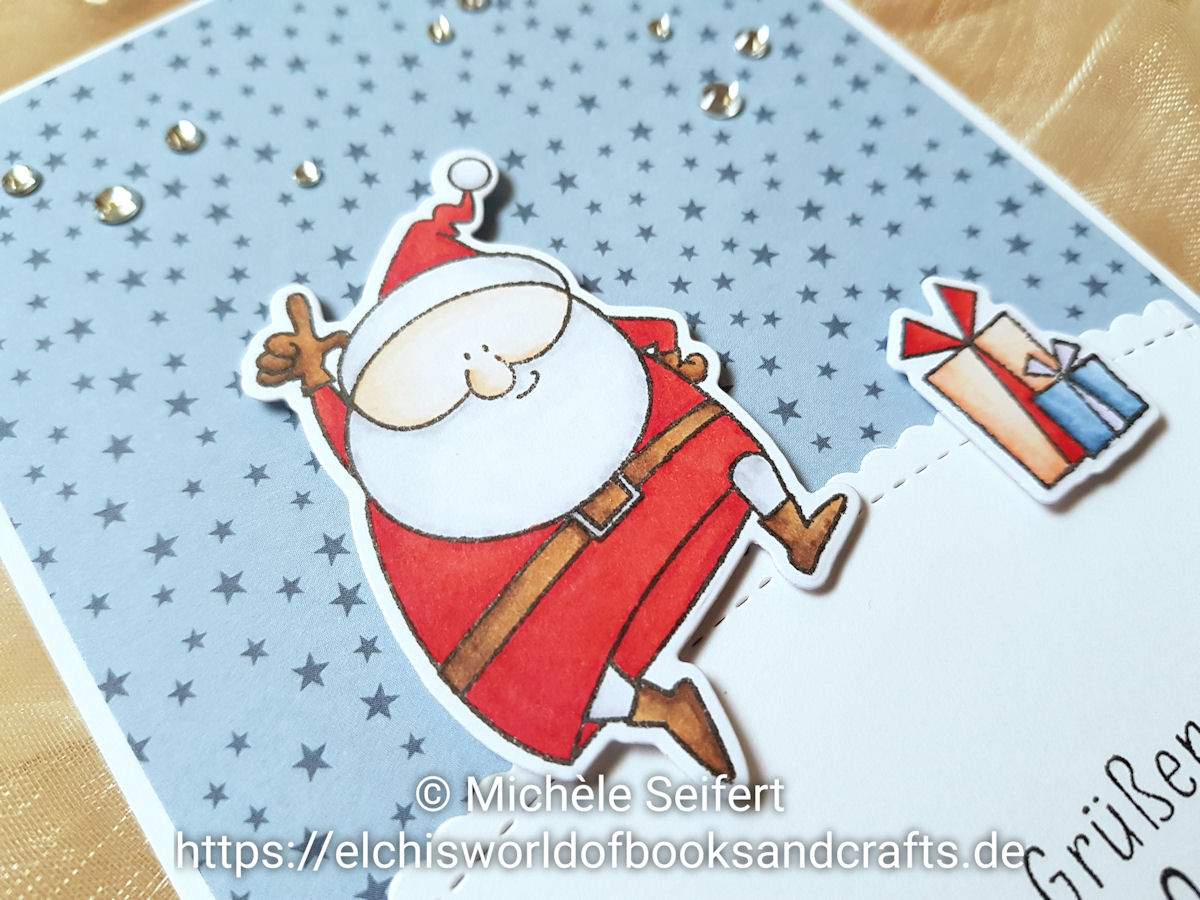 My Favorite Things - MFT - Jingle All the Way - Dini Design - Nikolaus - Weihnachtsmann - Weihnachtskarte - Copics