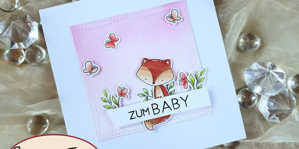 MFT – Let’s Curl Up – Baby pink – Elchi 1 – 1000 My Favorite Things - MFT - Let's Curl Up - Tweet Friends - Adorable Elephants - Babykarte - Baby Card