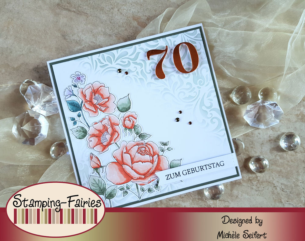 My Favorite Things - MFT - Rose Garden - Geburtstagskarte - Birthday Card