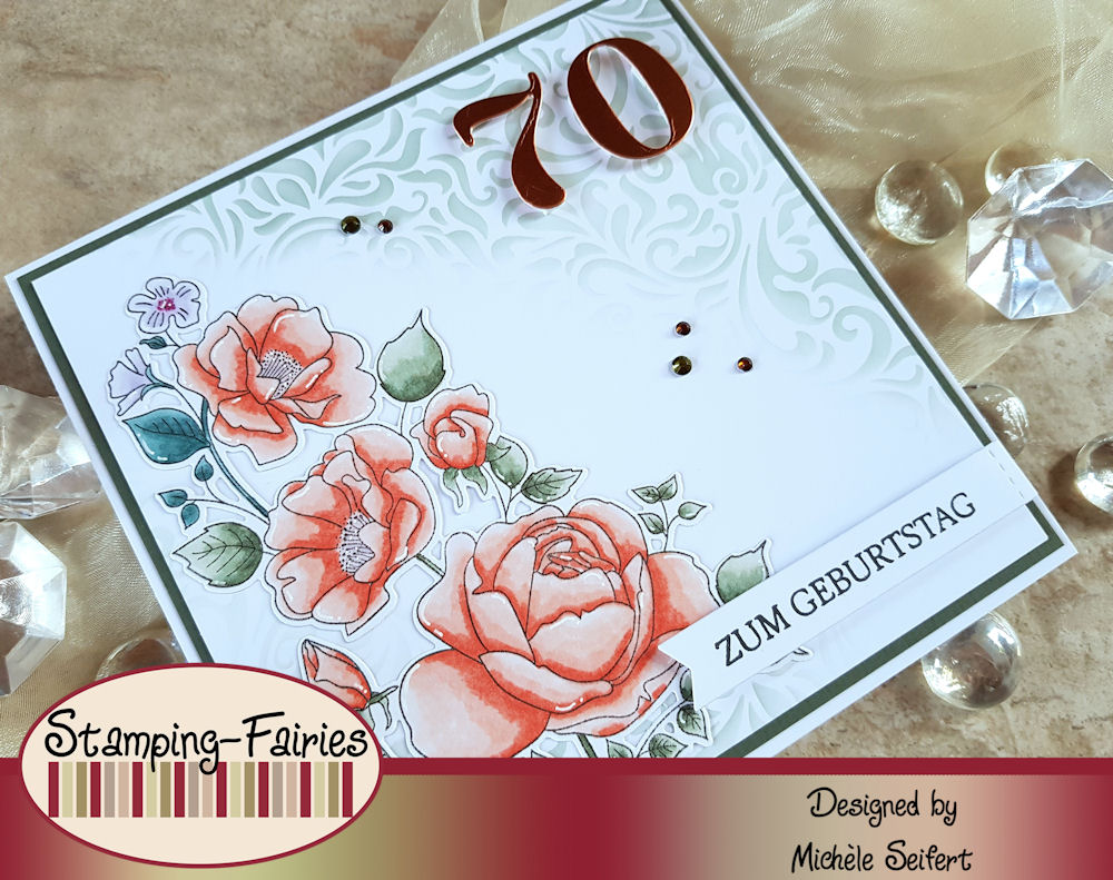 My Favorite Things - MFT - Rose Garden - Geburtstagskarte - Birthday Card