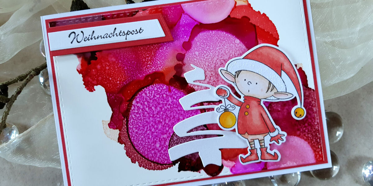 MFT – Santa’s Elves – Alcohol Inks – Wasserzeichen 1 – 1200 Pixel My Favorite Things - MFT - Santa's Elves - Kulricke - Weihnachtsbaum - Alcohol Inks - Copics - Weihnachtskarte - Christmascard