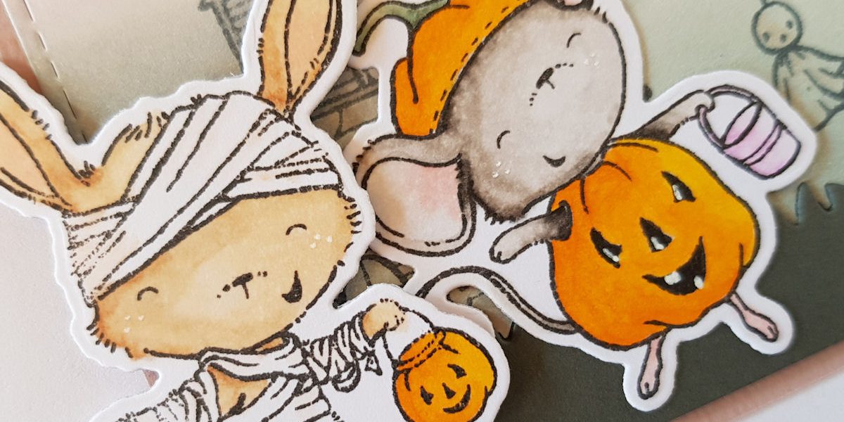 My Favorite Things - Spooktacular Friends - Happy Halloween - Sizzix - Tim Holtz - Bat Crazy - Frightful Things - Copics