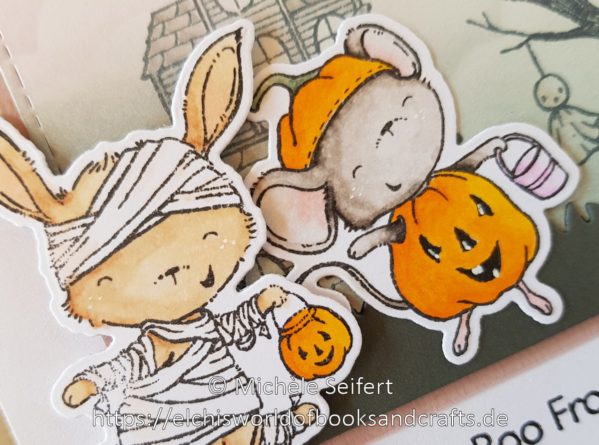 My Favorite Things - Spooktacular Friends - Happy Halloween - Sizzix - Tim Holtz - Bat Crazy - Frightful Things - Copics