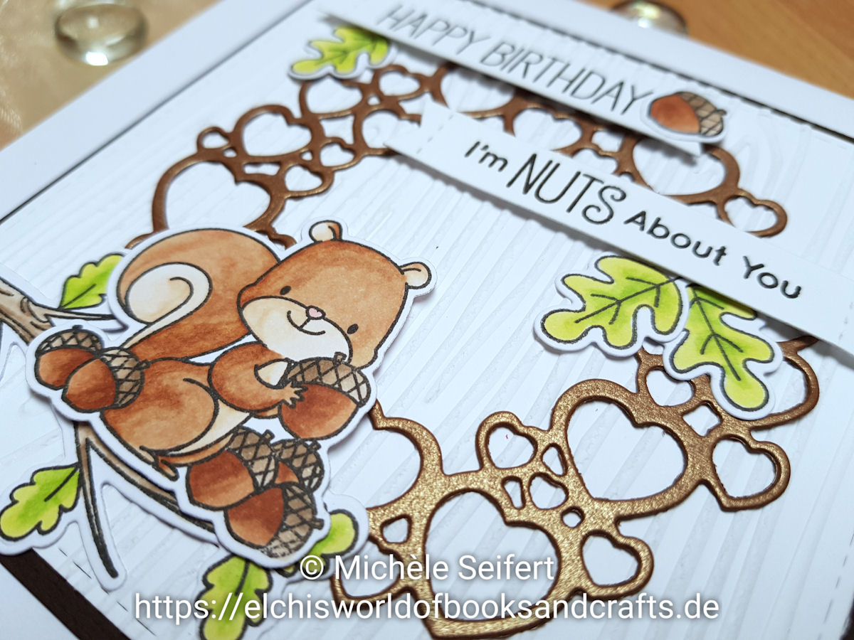 My Favorite Things - MFT - Squirrels - Eichhörnchen - Geburtstagskarte - Birthdaycard - Copics