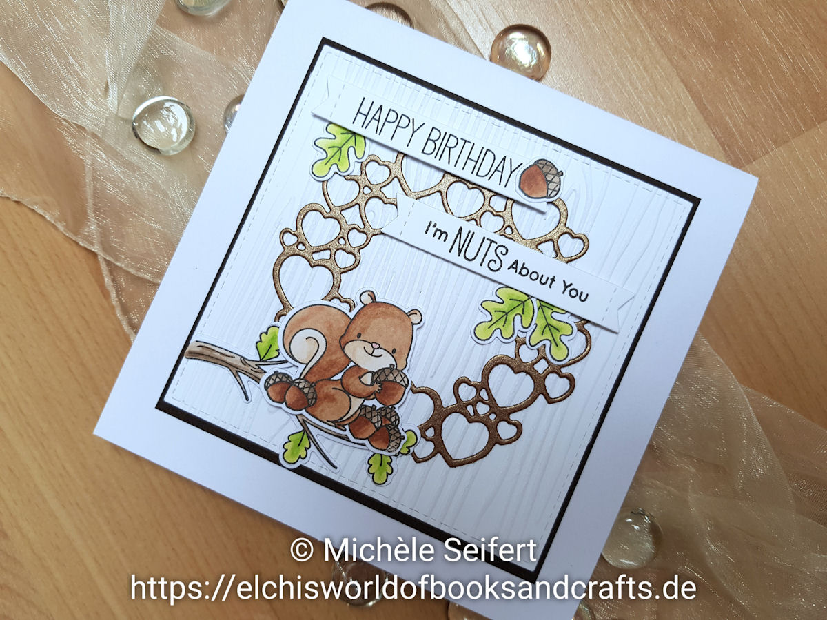 My Favorite Things - MFT - Squirrels - Eichhörnchen - Geburtstagskarte - Birthdaycard - Copics