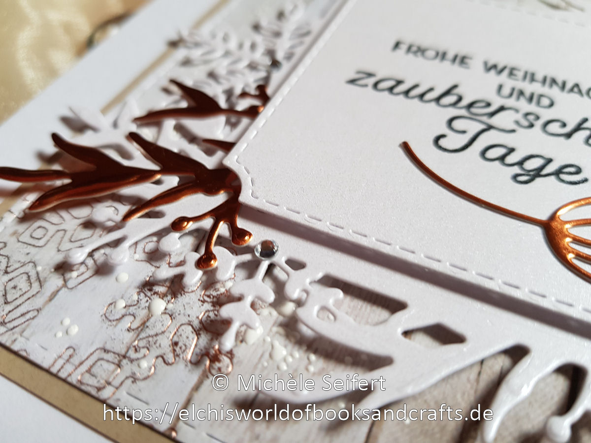 Stampin' Up - SU - Frosted Frames - Frosted Foliage - Winterzweige - Weinterrahmen - Adventsakzente - Christmas Layers - Zweige - Schneeflocken - Winter - Weihnachten - Weihnachtskarte - Christmas - Christmascard - Holzoptik