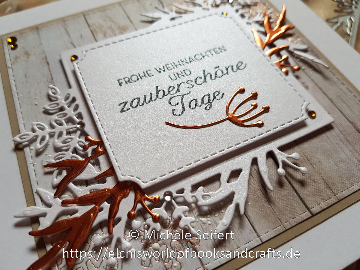 Stampin' Up - SU - Frosted Frames - Frosted Foliage - Winterzweige - Weinterrahmen - Adventsakzente - Christmas Layers - Zweige - Schneeflocken - Winter - Weihnachten - Weihnachtskarte - Christmas - Christmascard - Holzoptik