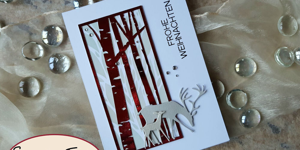 Sizzix - Darling Deer - Weihnachtskarte - Christmas Card