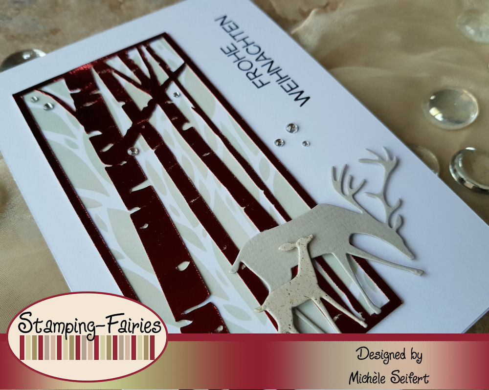 Sizzix - Darling Deer - Weihnachtskarte - Christmas Card