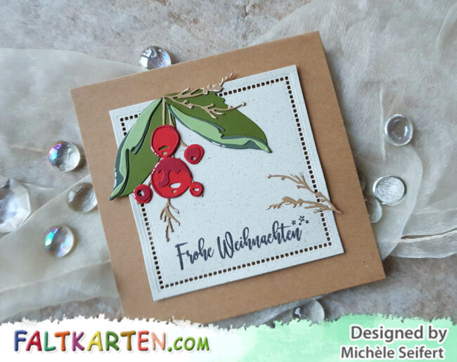 Sizzix – Holiday Brushstroke – Elchi 1 – 1000 Sizzix - Tim Holtz - Holiday Brushstroke - Papierstücke - Weihnachtssterne - Weihnachtskarte - Christmas Card