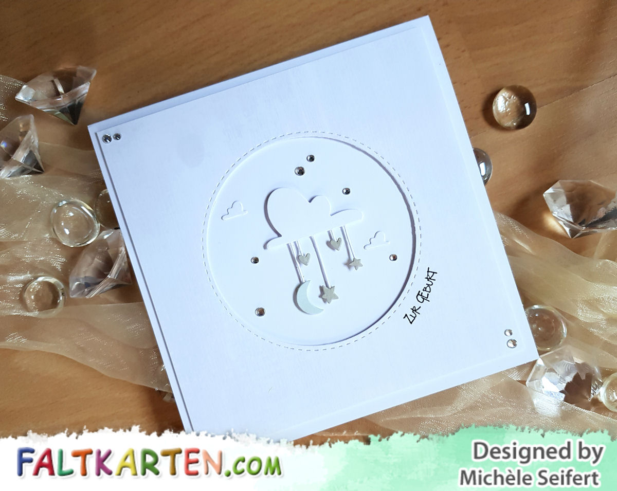 Sizzix - Lullaby - Schlaflied - Pete Hughes - Baby - Geburt - Faltkarten.com - Design-Papier - Wooden Pastell